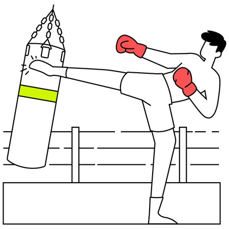 Luvas de boxe  Ilustração