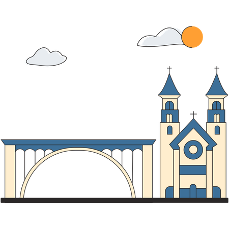 Luxembourg - Luxembourg City  Illustration
