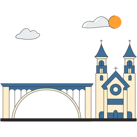 Luxembourg - Luxembourg City  Illustration