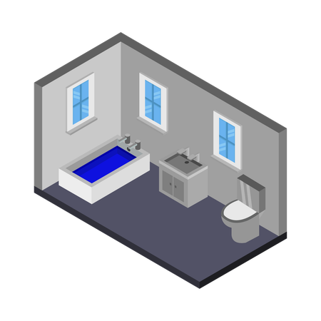 Luxury bathroom  Illustration