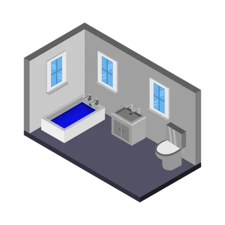 Luxury bathroom  Illustration