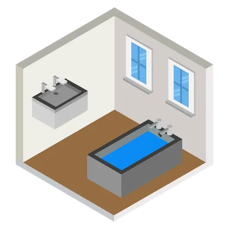 Luxury bathroom  Illustration