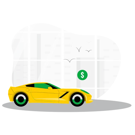Luxury Car  Illustration