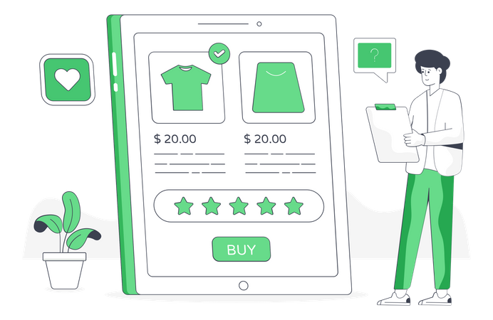 M-commerce  Illustration