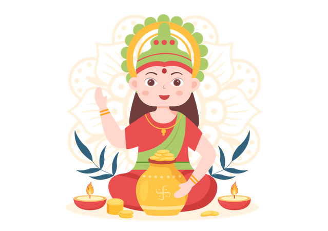 Maa lakshmi  Illustration