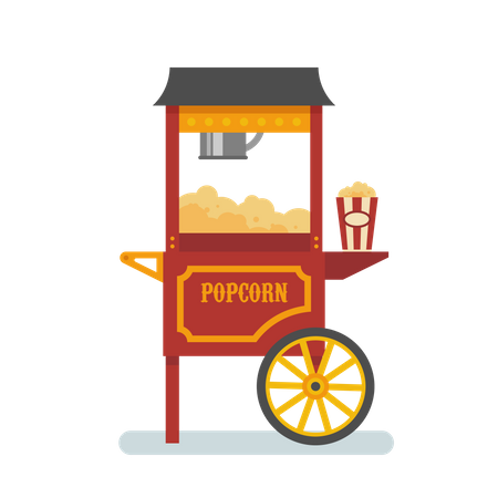 Machine à popcorn  Illustration