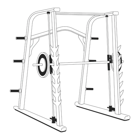 Machine for weight training  Illustration