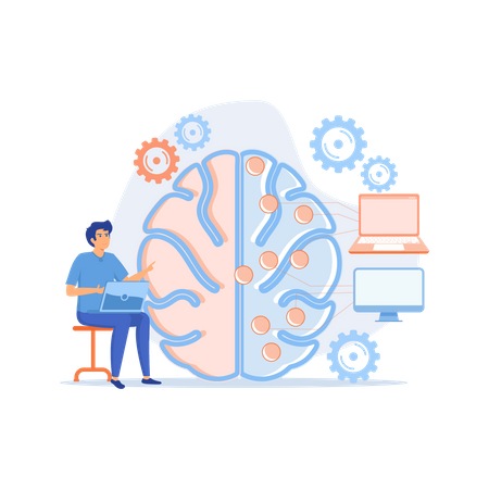 Machine learning  일러스트레이션