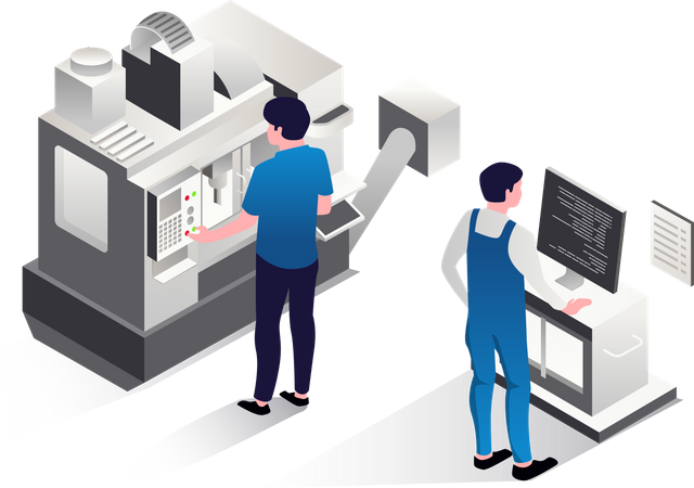 Machine Operator  Illustration