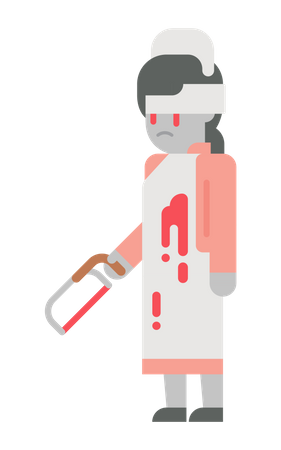 Mad nurse  Illustration