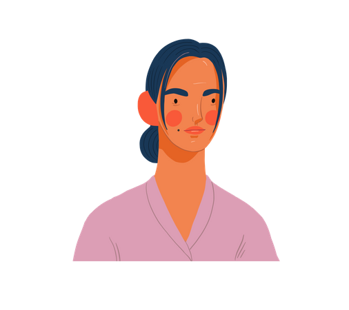 Mädchen  Illustration