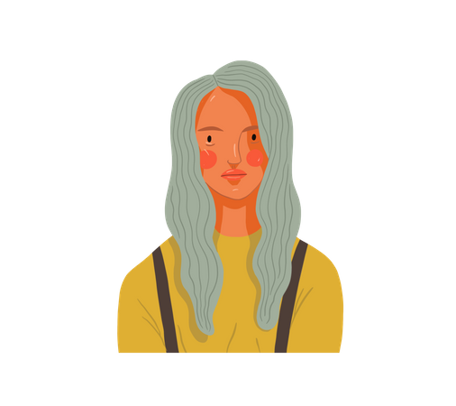 Mädchen  Illustration