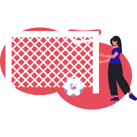 Gir zeigt Ziel Ziel Rack  Illustration