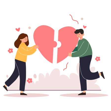 Made for each other Illustration