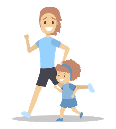 Mãe e filha  Ilustração