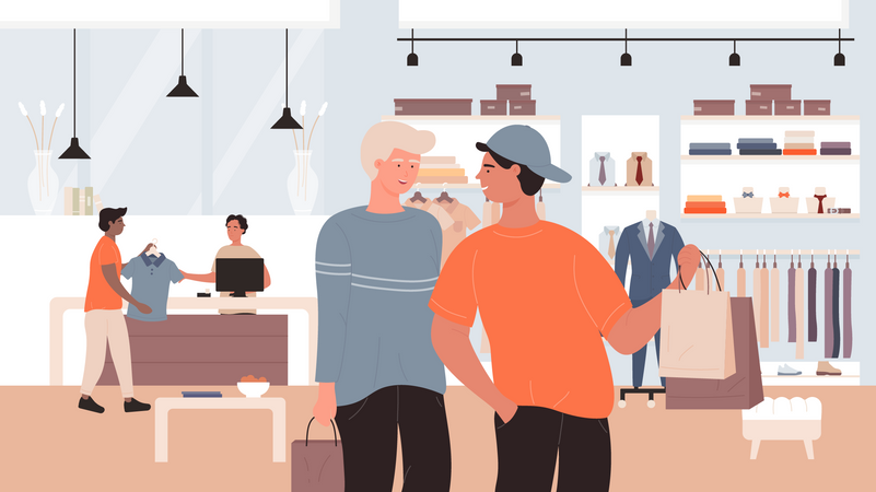 Boutique de vêtements  Illustration