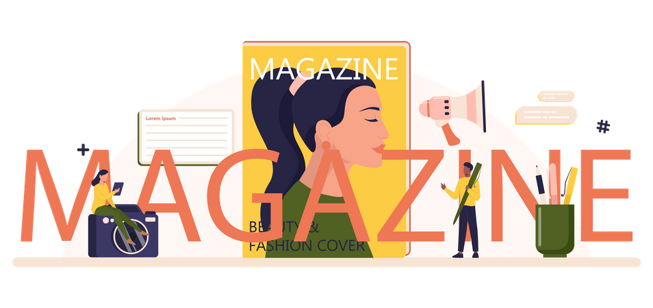 Magazine Marketing Illustration