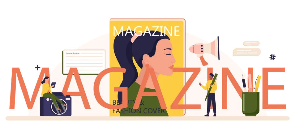 Magazine Marketing Illustration