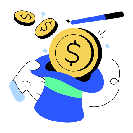 Magia del dinero  Ilustración