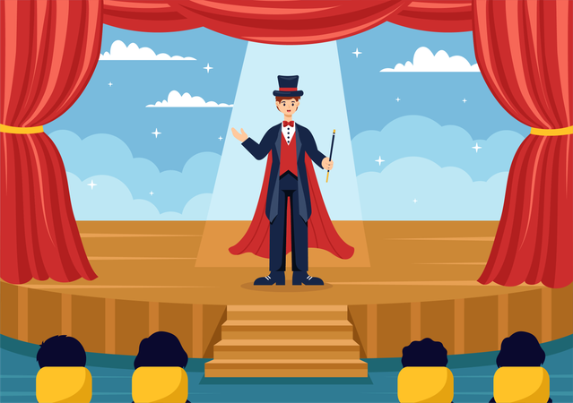 Magic Act  Illustration
