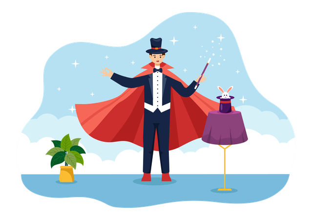 Magic Performance  Illustration