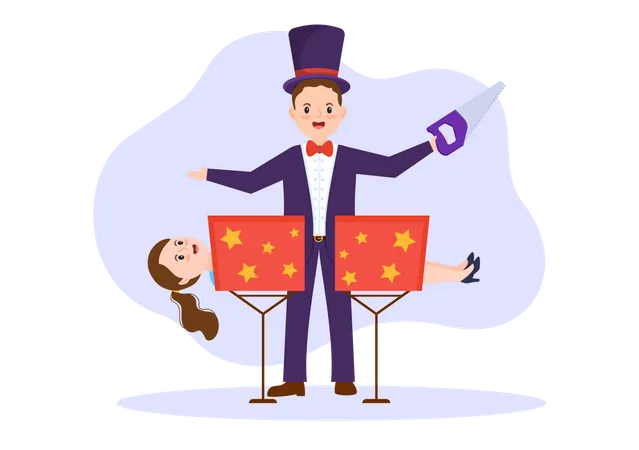 Magic show  Illustration