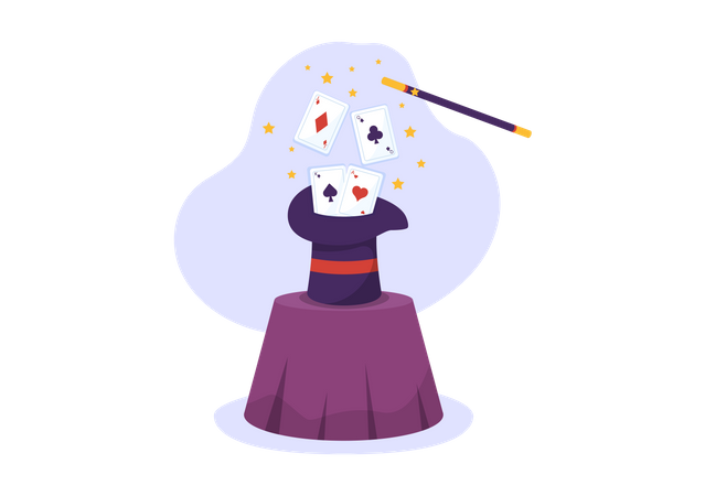Magician show  Illustration