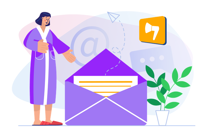 Mail advertising  Illustration