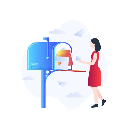 Mailbox Package Vector Icon Which Can Easily Modify Or Edit Illustration
