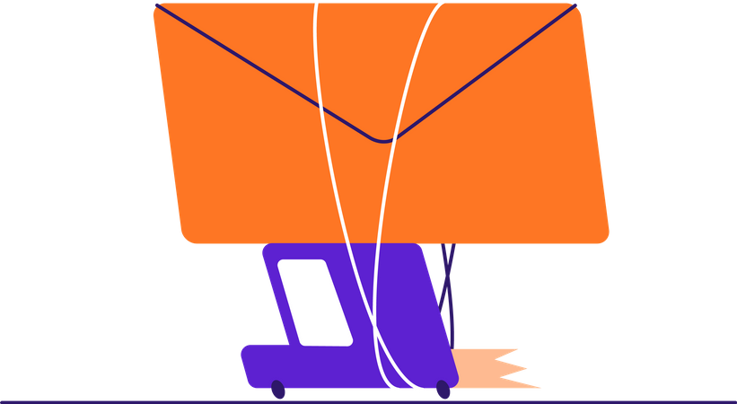 Mail Delivery  Illustration