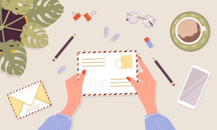 Mail delivery  Illustration
