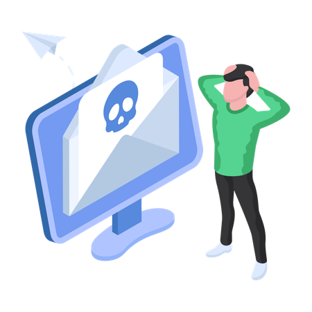 Mail Hacking  Illustration