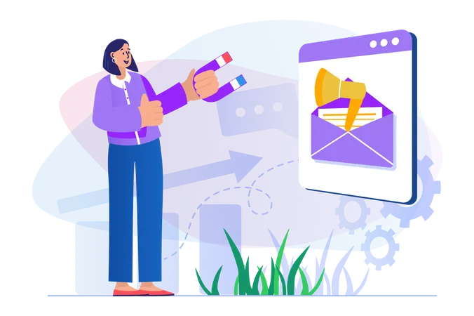 Mail marketing  Illustration