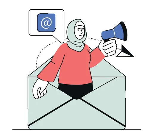 Mail Marketing  Illustration