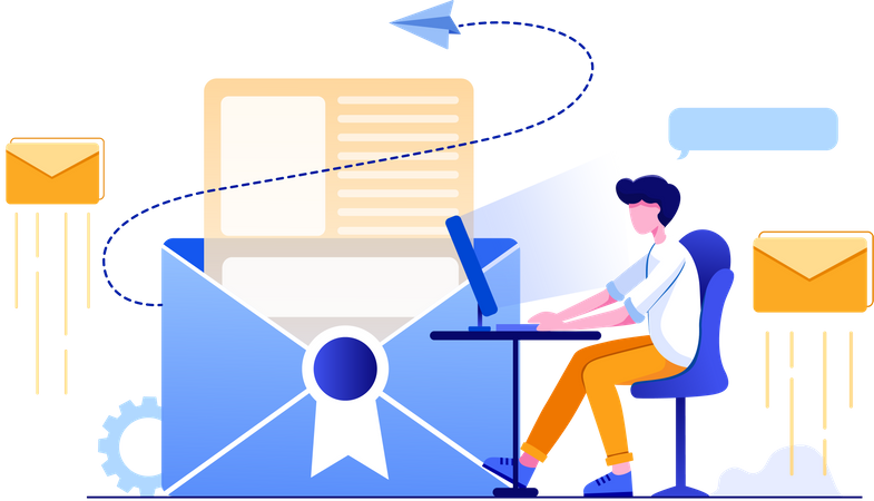 Mail marketing  Illustration