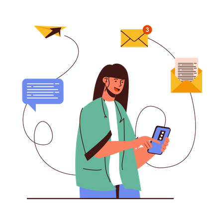 Mail Marketing  Illustration