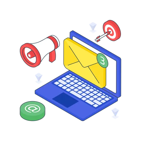 Mail Marketing  Illustration