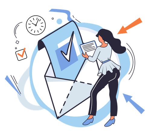 Mail marketing  Illustration