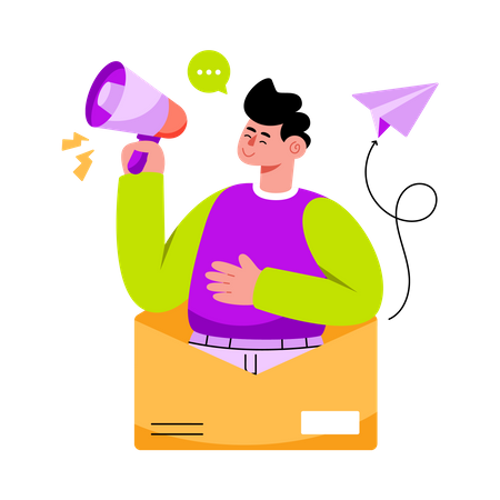 Mail marketing  Illustration