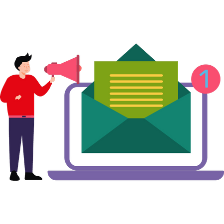 Mail marketing  Illustration