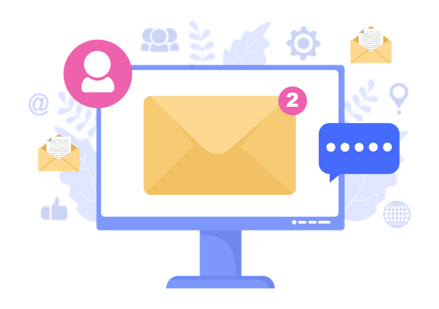 Mail Marketing  Illustration