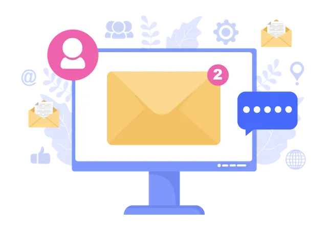 Mail Marketing  Illustration