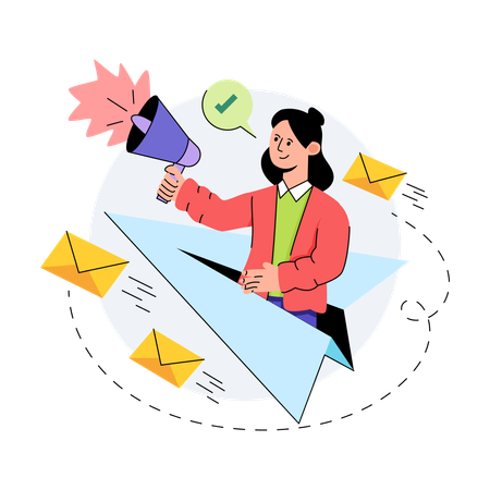 Mail Marketing  Illustration