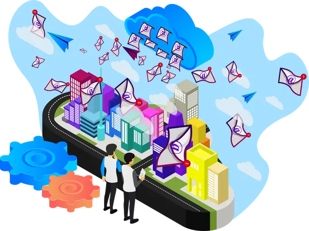 Mail Marketing  Illustration