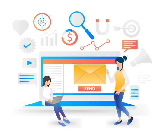 Mail Marketing  Illustration