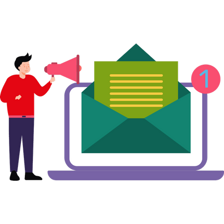 Mail marketing  Illustration