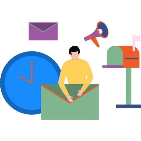 Mail marketing  Illustration
