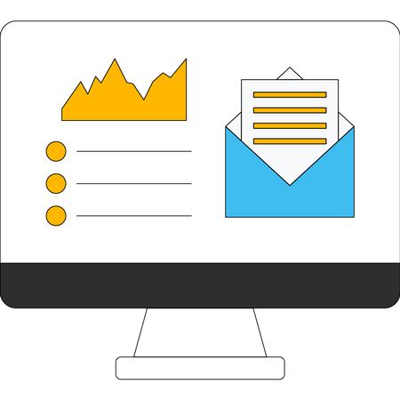 Mail marketing list  Illustration