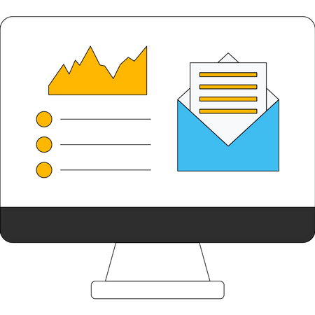 Mail marketing list  Illustration