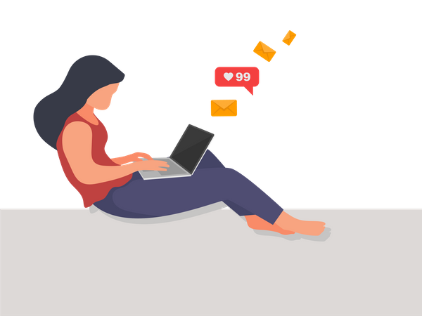 Mail Sending  Illustration